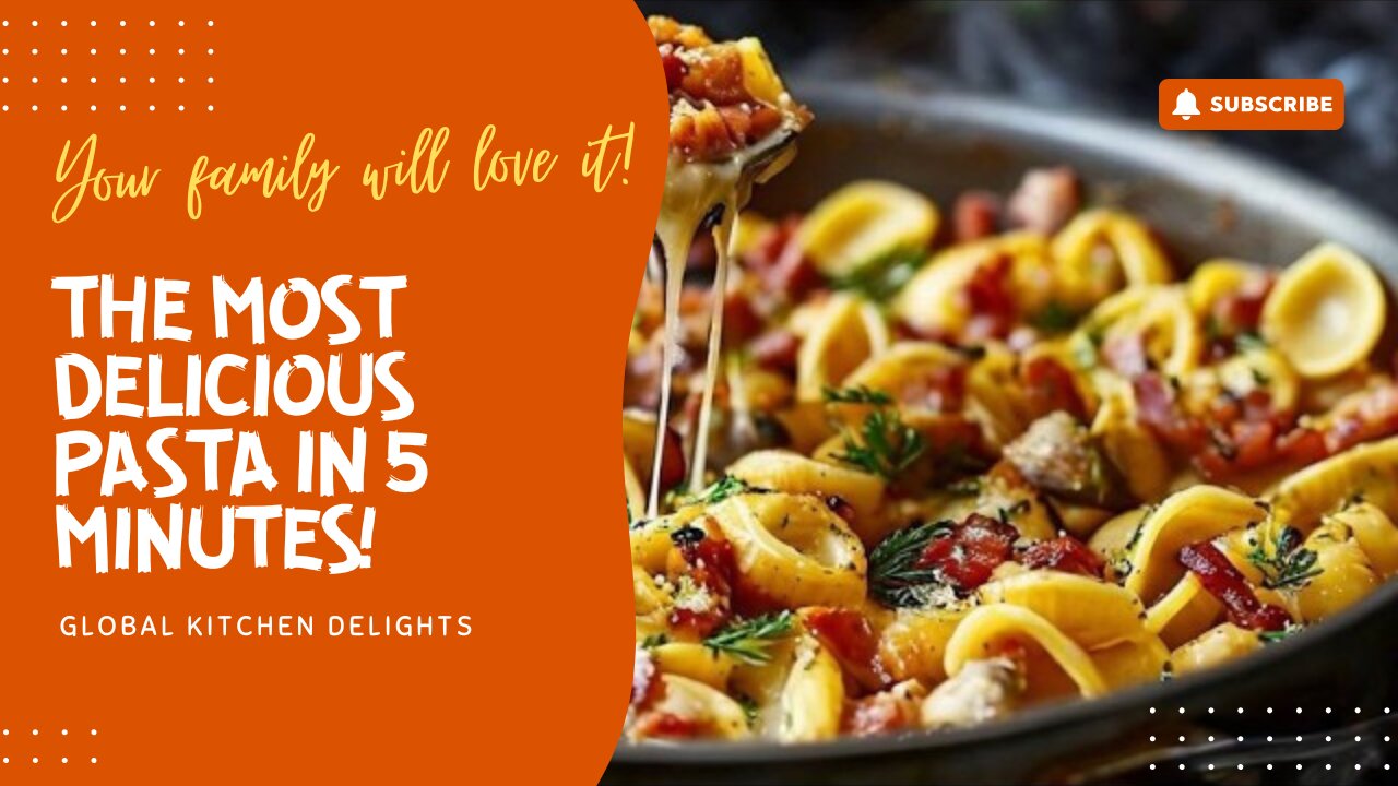 An Italian chef taught me this recipe! The most delicious pasta in 5 minutes!