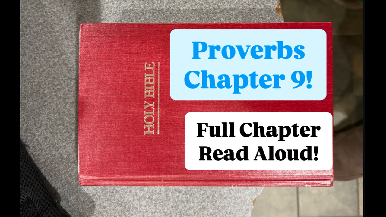 Proverbs Chapter 9----Full Bible Chapter Read Aloud