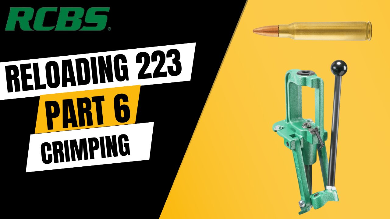 How to Reload .223 Part 6 - Crimping the Bullet