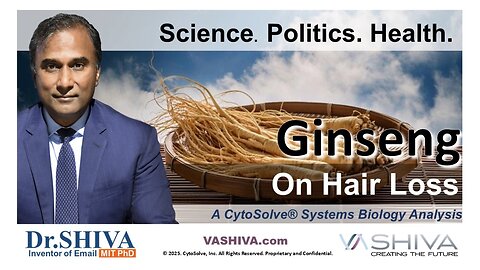 Dr.SHIVA™ : Ginseng on Hair Loss @CytoSolve® Systems Analysis (7/25)