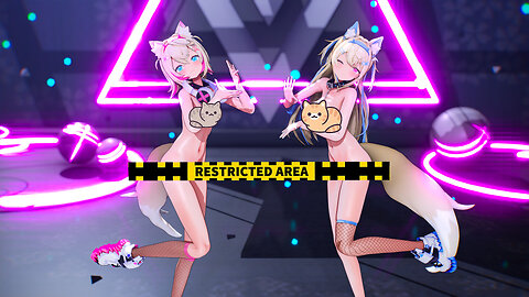 【MMD ホロライブ 4K/60fps】《Fuwawa Abyssgard (フワワ・アビスガード) Mococo Abyssgard (モココ・アビスガード) 》~《HIMEHINA『バブリン』》