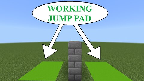 Easy Working Jump Pad Tutorial For Minecraft Bedrock(No Mods)