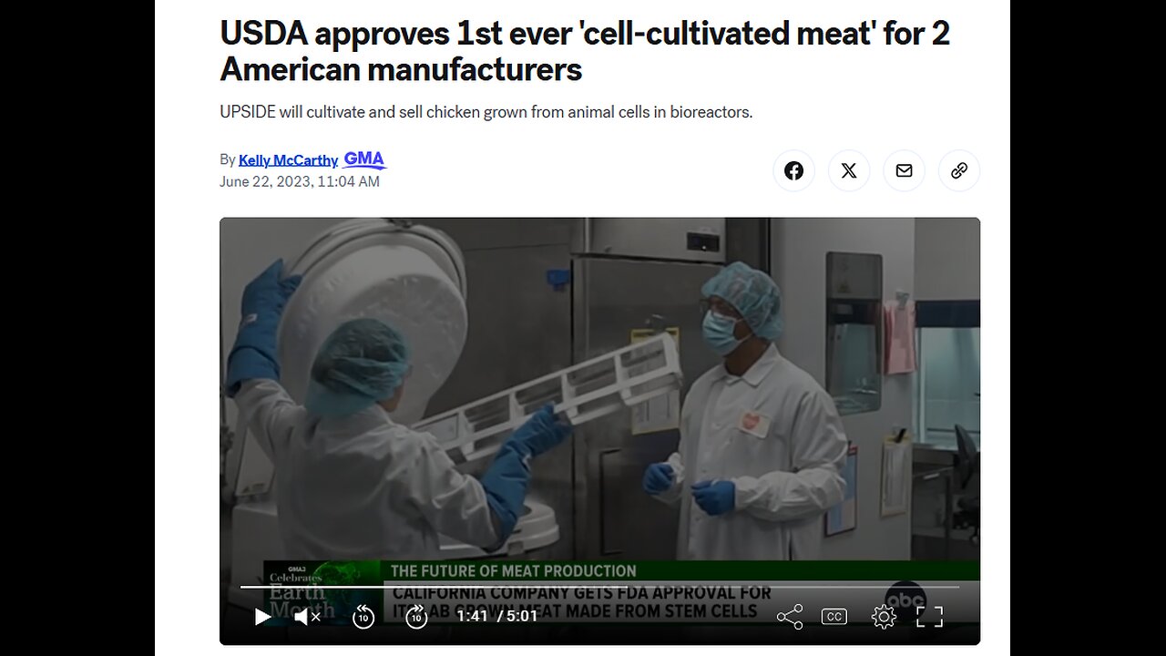 Why USDA approved fake cancer meat