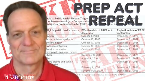 “This law lets people get away with murder” - James Roguski Explains How To Repeal The PREP Act