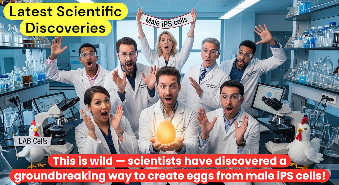 This is wild — scientists have discovered a groundbreaking way to create eggs from male iPS cells!!✨