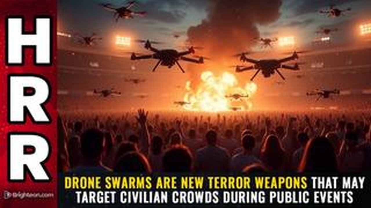 Drone swarms are new terror weapons that may target civilian crowds during public events
