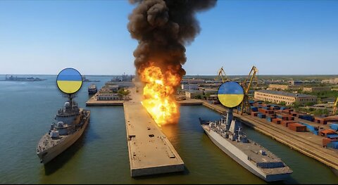 Russia Waited for Ukrainian Missile Ship to Dock 1,000km Away — Then BLOWS It Up