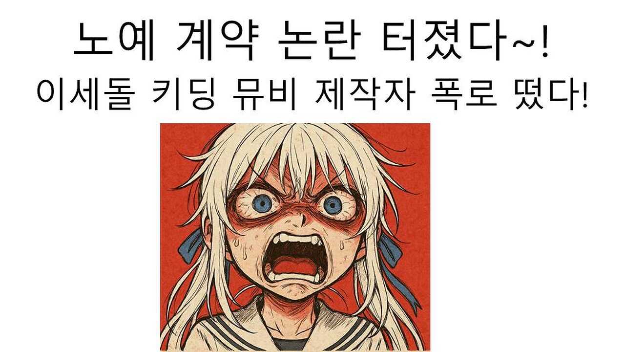 노예 계약 폭로 터진 이세돌 키딩 MV 왁천지의 논란은 계속 된다!