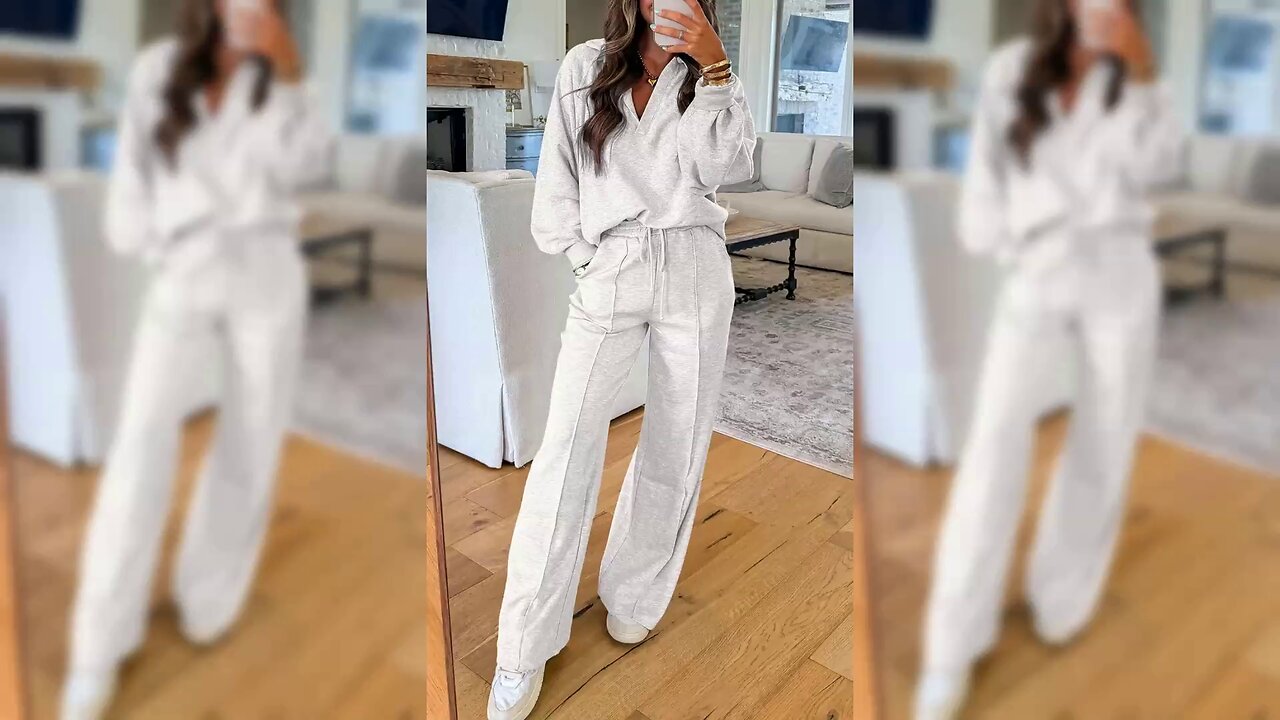 Long Sleeve Sweatshirt and Pants Set