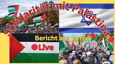 Live: Bericht von "Solidarität mit Palästina" Demo aus Berlin, #190725
