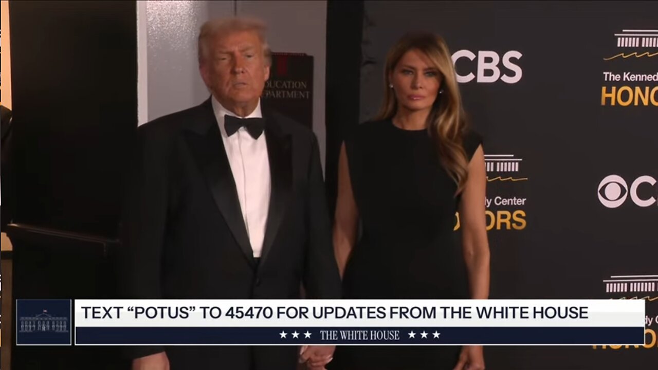 President Trump and the First Lady Arrive at the Kennedy Center Honors