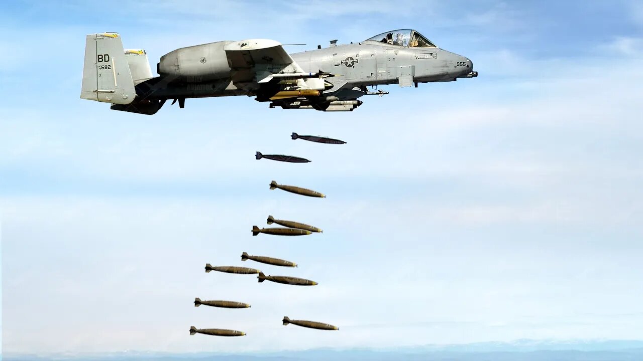 Heavily Loaded US Air Force A-10 Pulverizes Land Targets With Massive Ordinance
