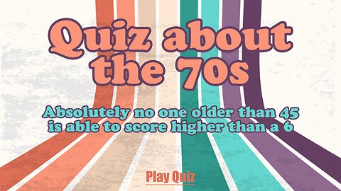 Quiz About The Seventies