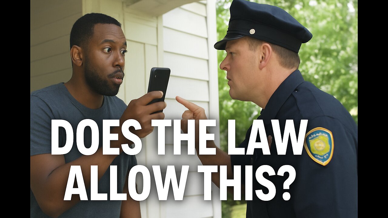 Now You Cant Record on Your Own Front Porch!?😳🫣