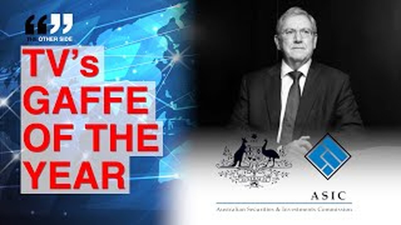 Financial “Police Chief” Puts Foot in Mouth in TV Gaffe