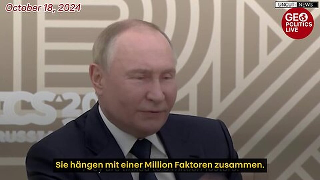 RÜCKBLICK: Putin erklärte, warum die USA Chinas Aufstieg nicht stoppen können!