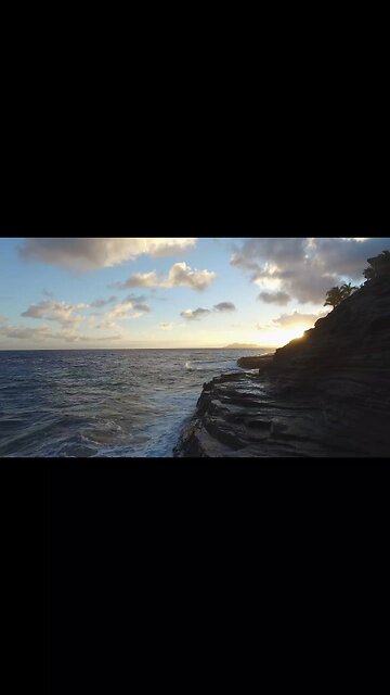 Ocean Waves During Sunset