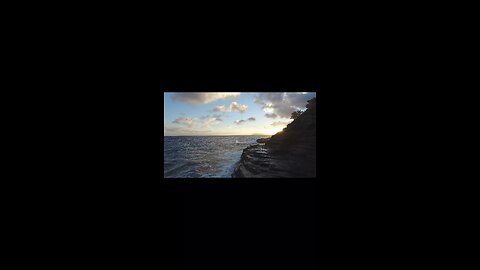 Ocean Waves During Sunset