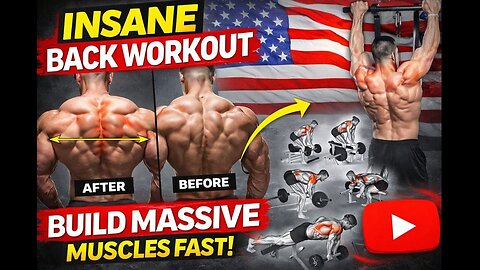 ULTIMATE BACK WORKOUT 💥 | Build Wide & Strong Back in the Gym