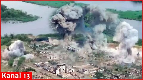 Ukrainian aviation obliterated Russians’ headquarter on the bank of Dnipro River