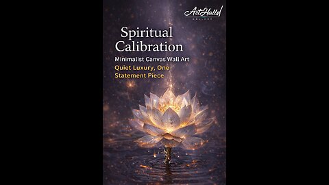 Spiritual Calibration — Minimalist Canvas Wall Art | Quiet Luxury, One Statement Piece