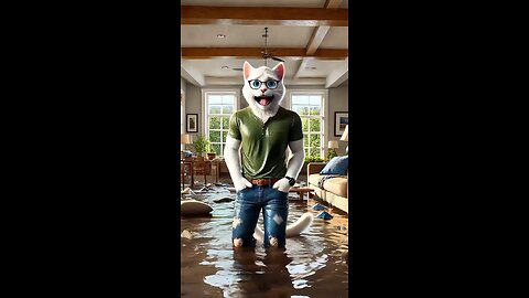 kitten's prank collapsing cat dad