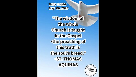 Daily Insight May 06, 2025 #faith #Saints #Insight