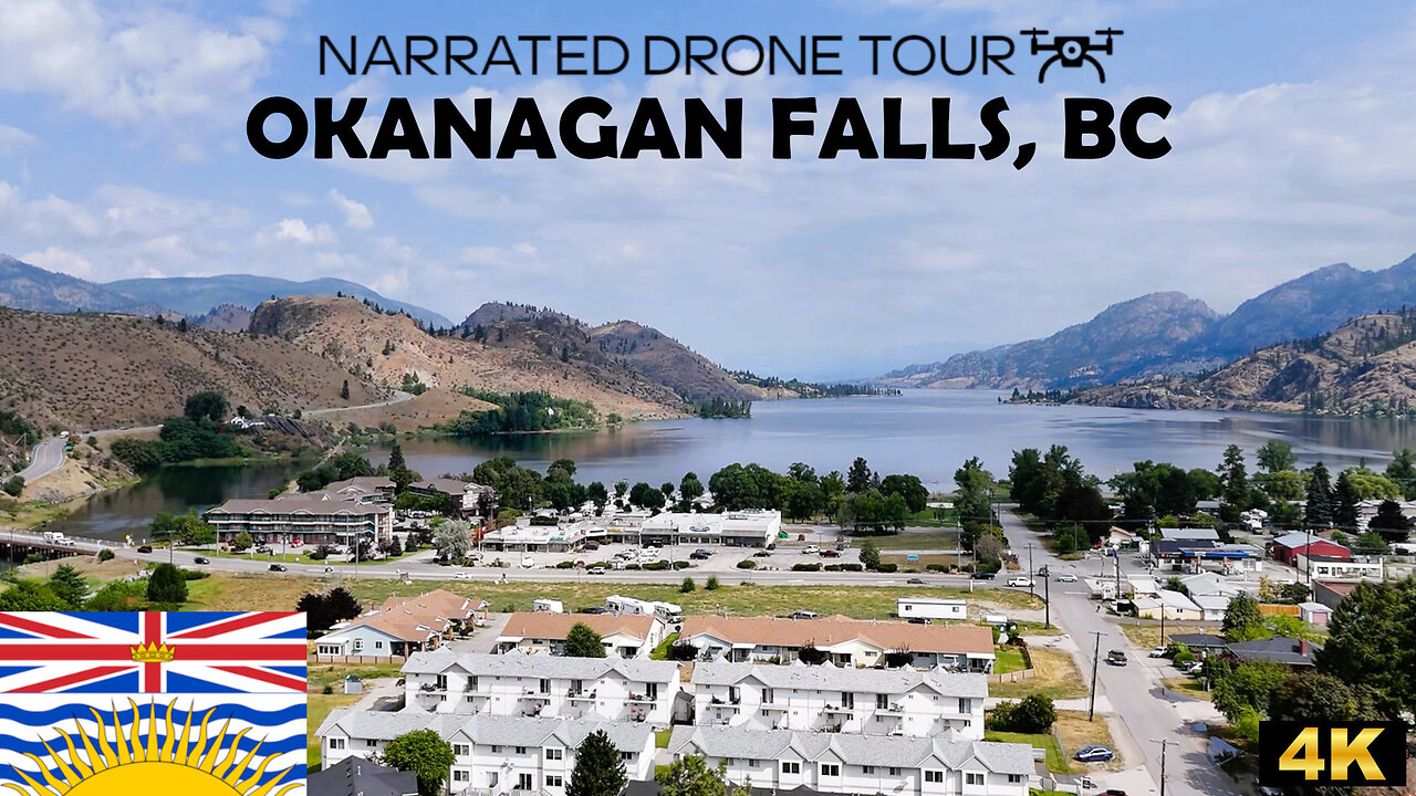 🍇 Okanagan Falls, British Columbia 🌊 4K Drone