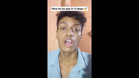 How to be gay in 3 steps 💅😂