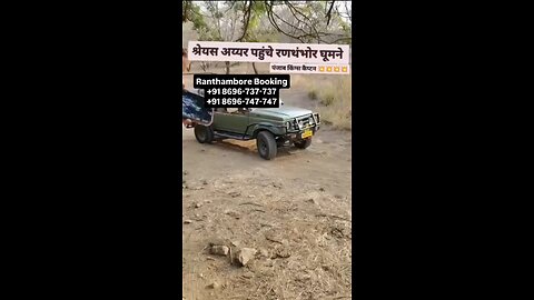 Shreyas Iyer enjoyed safari in Ranthambore