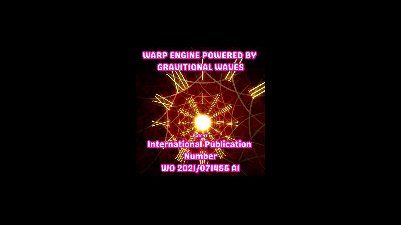 WARP ENGINE POWERED BY GRAVITATIONAL WAVES PATENT