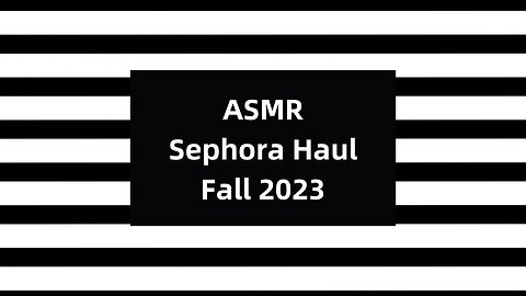 ASMR Sephora Haul // Fall 2023 (whispers, tapping, scratching)