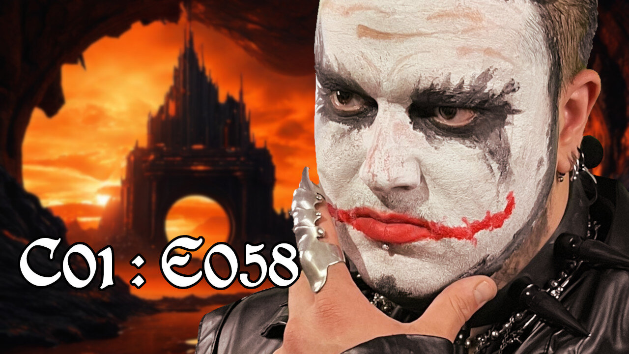 A Sad Crying Clown in an Iron Cage - SCR - C01E058