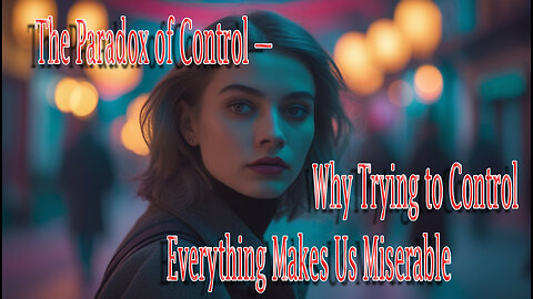 The Paradox of Control — Why Trying to Control Everything Makes Us Miserable