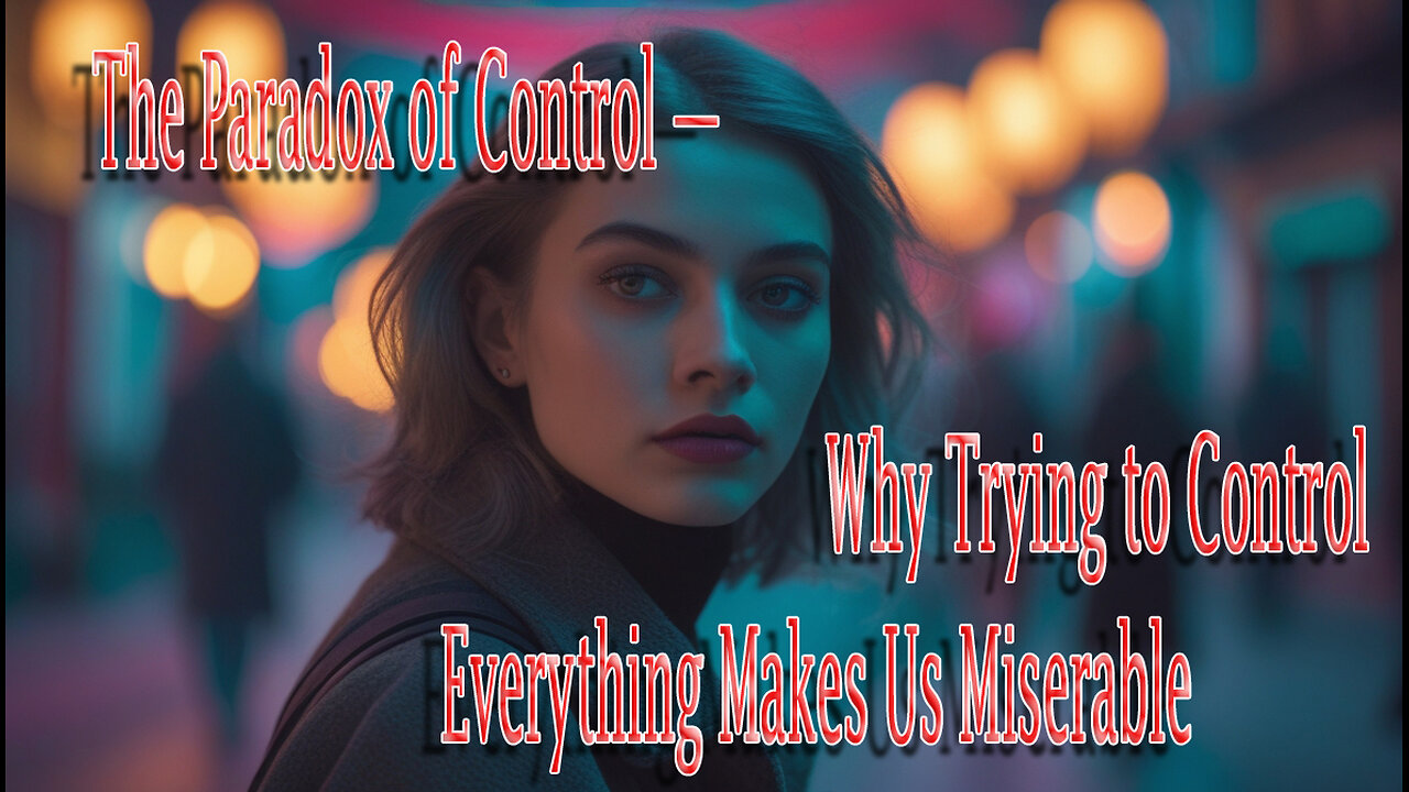 The Paradox of Control — Why Trying to Control Everything Makes Us Miserable