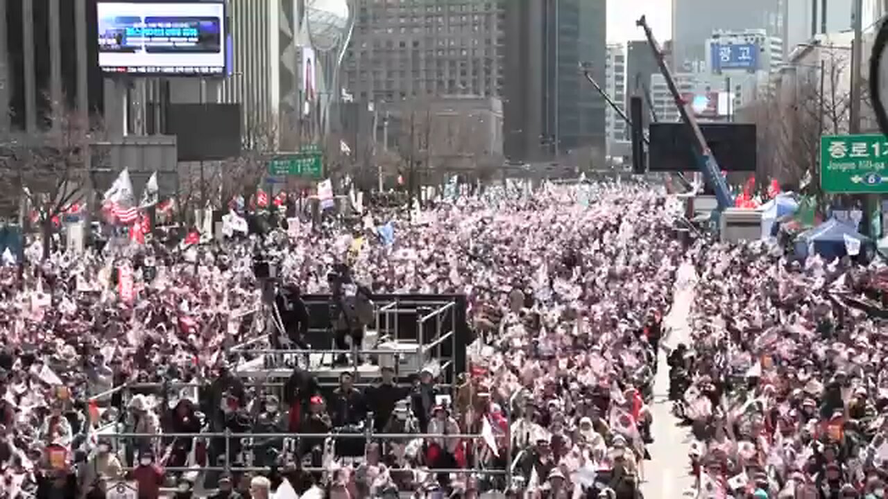 South Korea : Supporters of suspended president Yoon rally ahead of impeachment verdict