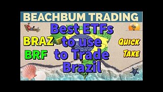 Best ETFs to use to Trade Brazil | BRAZ | BRF | Quick Take