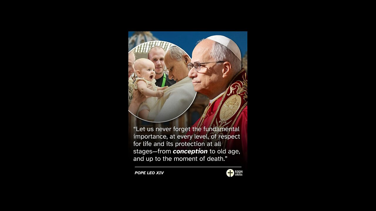 Pope Leo holds a baby that doesn’t want to let go