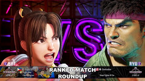 Kuya Kalbo SF6 Ranked Match Roundup. Mai Diamond Rank [Hori Fight Stick]