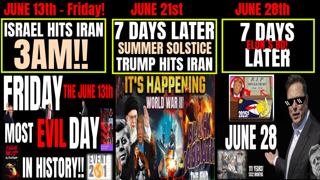 NEXT 7 DAYS WILL CHANGE THE WORLD!! 1332 Days, Elon Birthday & ArchDuke Day COMING!! #church #JESUS #GOD #trump #maga #bible #church #Israel #Iran #war #rumbletakeover #rumblerant