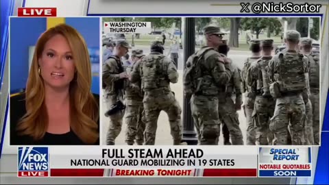 National Guard to be mobilized in 19 states.