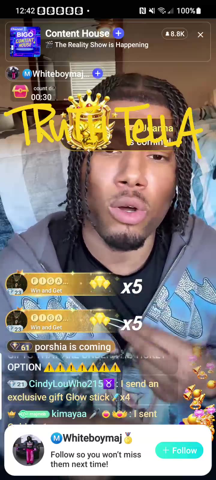 WHITEBOYMAJ, THEN DREBABY, THEN DAREALSUPABIHH SOLOS FROM CONTENT HOUSE