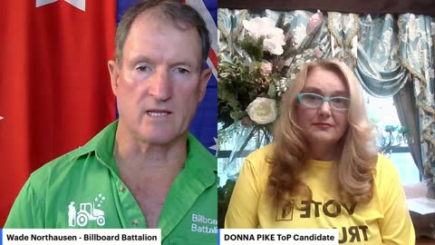 Farmer Wade interviewing Donna Pike, Candidate for Trumpet of Patriots - 1/5/2025