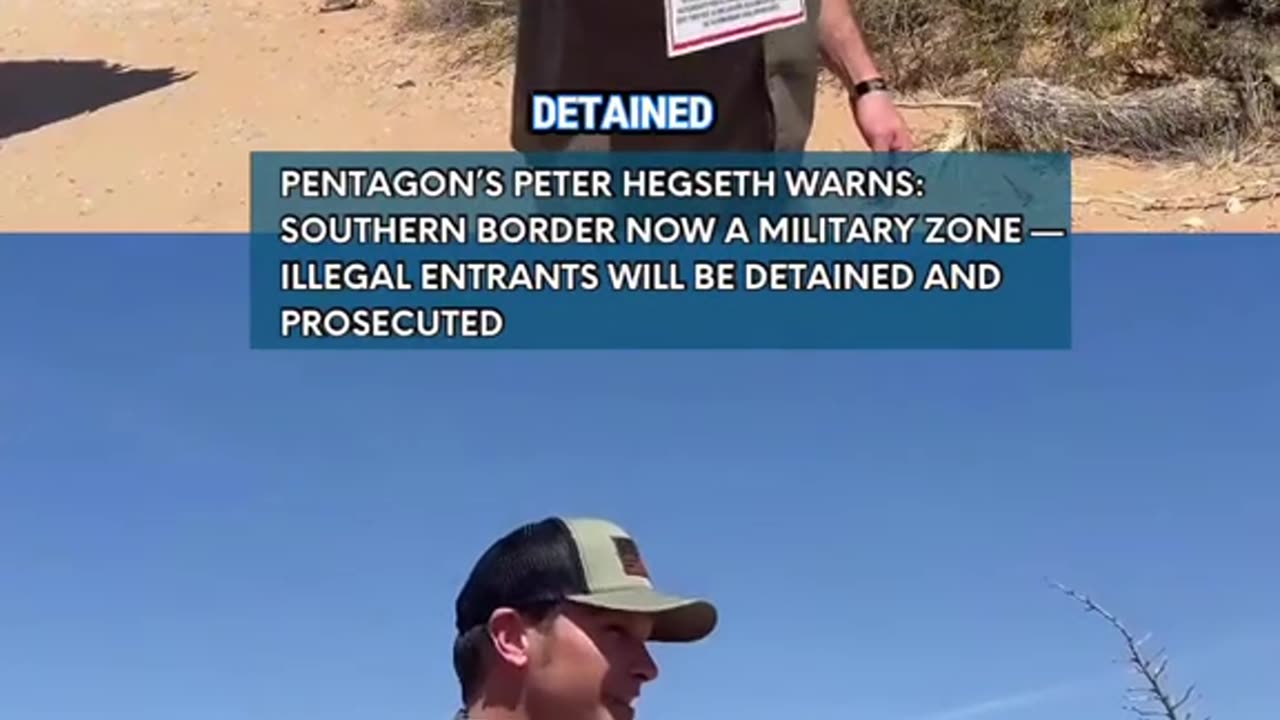 In a strong and historic statement regarding U.S. border security