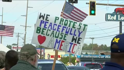No Kings' protest draws thousands to line the streets of Toledo Saturday
