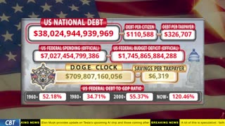 DOGE Clock Live: US Debt Tracker, DOGE Savings & Breaking News