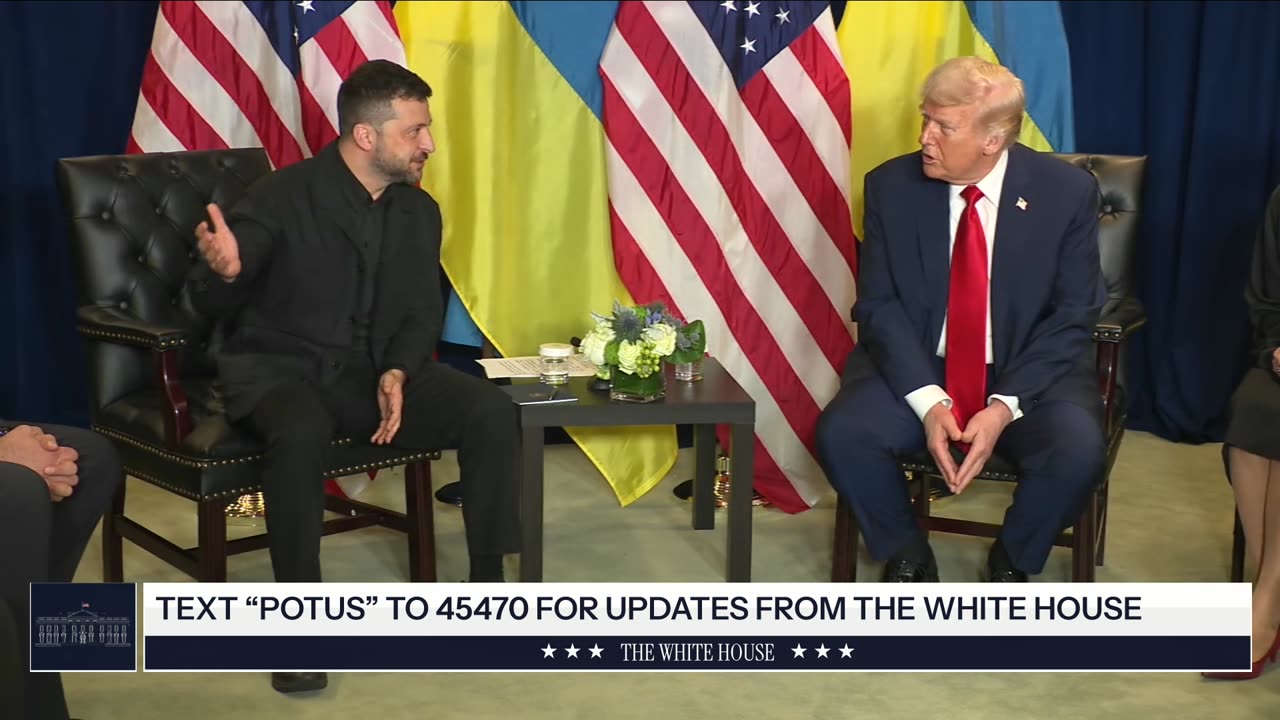 President Trump Participates in a Bilateral Meeting with the President of Ukraine