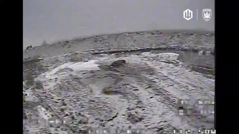 Russian Soldier Briefly Tries to Shoot Down Incoming Drone Before Changing Mind