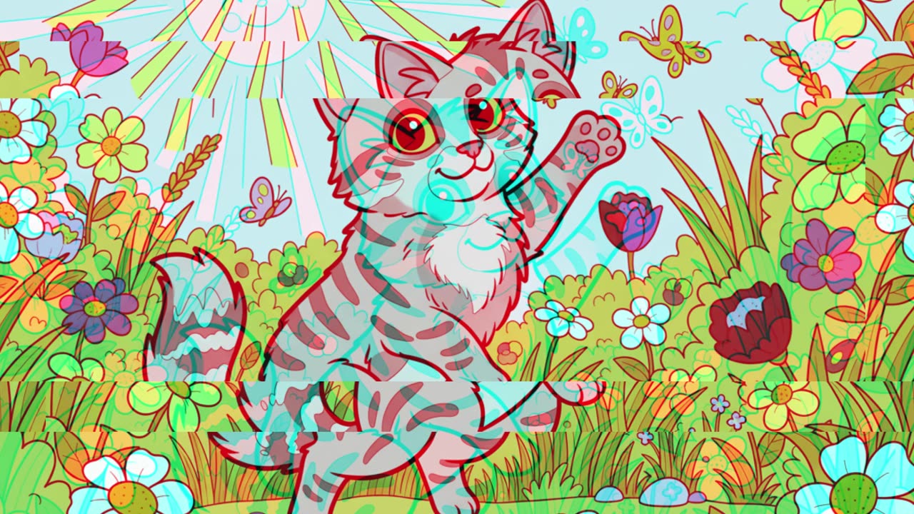 The Happy Adventure Journey of Four Brave Cats Across the Rainbow Bridge.