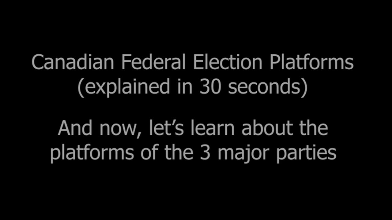 The 3 Major Political Party Platforms Explained in 30 Seconds